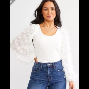 Cute Feathery Top